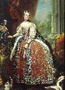 Louis Michel van Loo Portrait of Louise Elisabeth of France oil painting reproduction